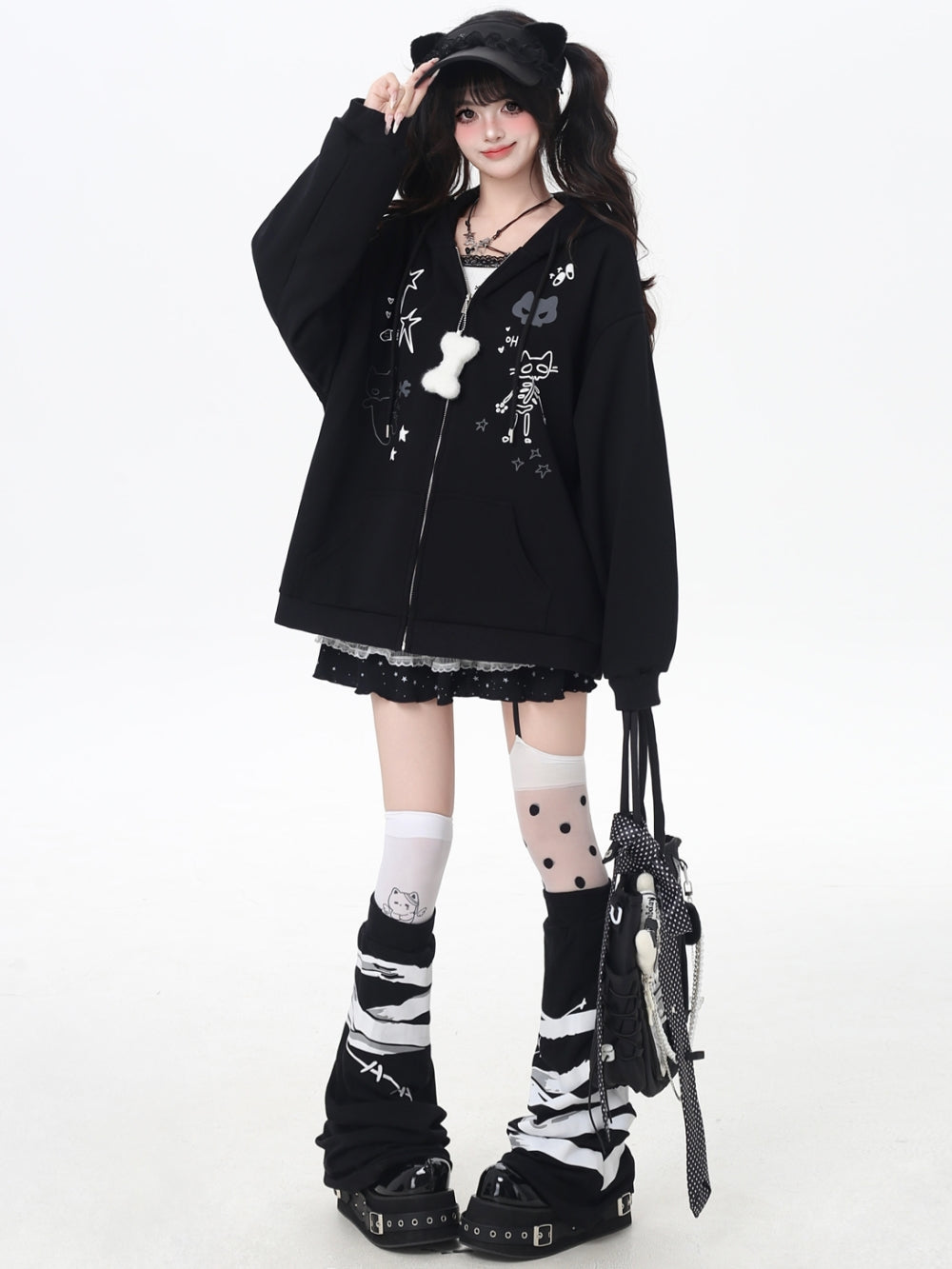 Sweet Y2K Kawaii Zip-Up Jacket