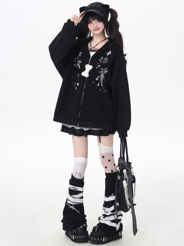 Sweet Y2K Kawaii Zip-Up Jacket