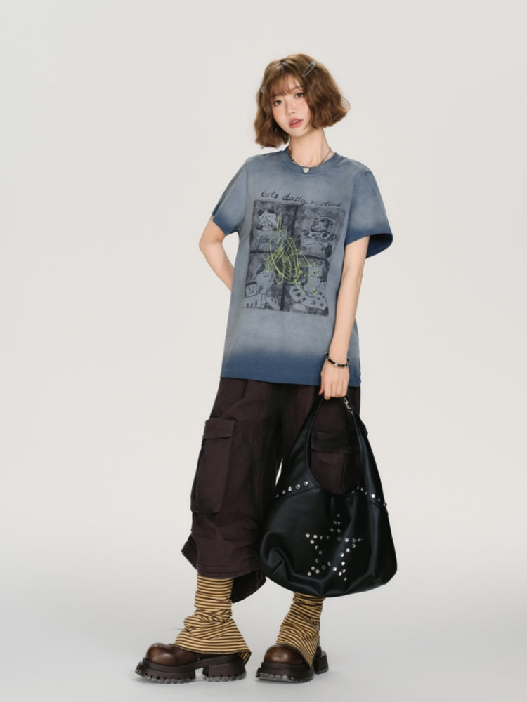 Vintage Washed Navy Tee