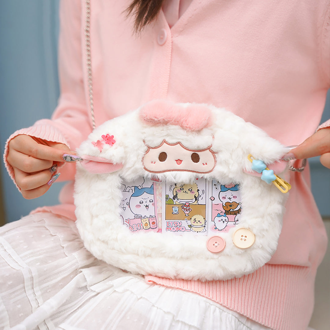 White Lamb Plush Ita Bag