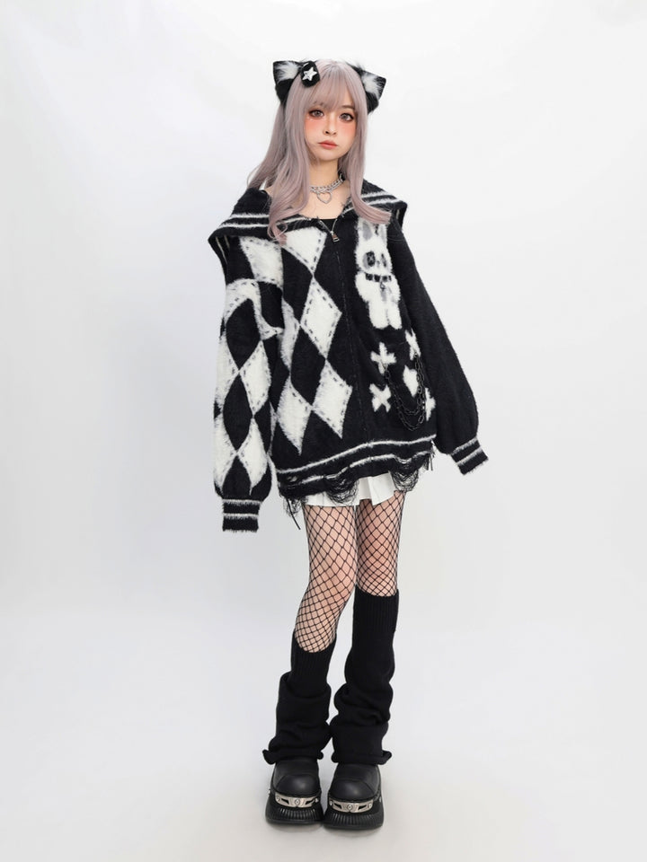 Wonderland Sailor Cardigan - Ultra Soft Sweet & Edgy Chic