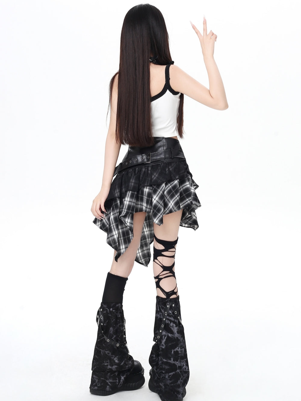 Y2K Two-Sided Streetwear Mini Skirt