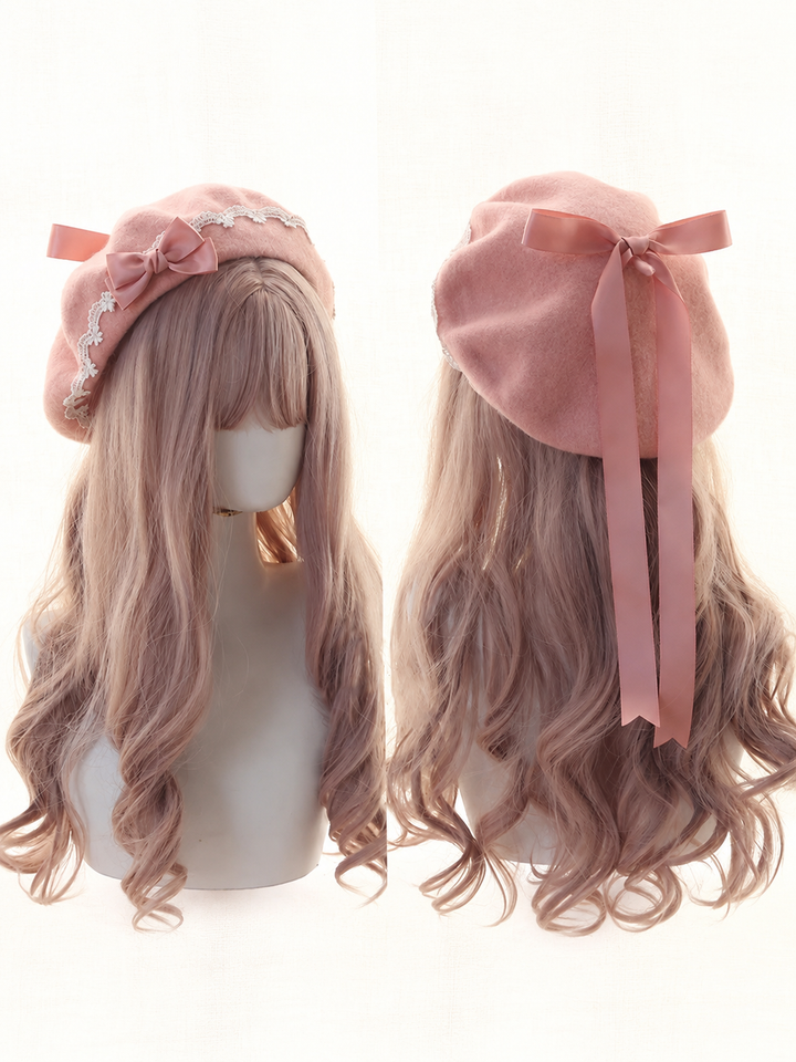 Lolita Bowknot Beret Hat