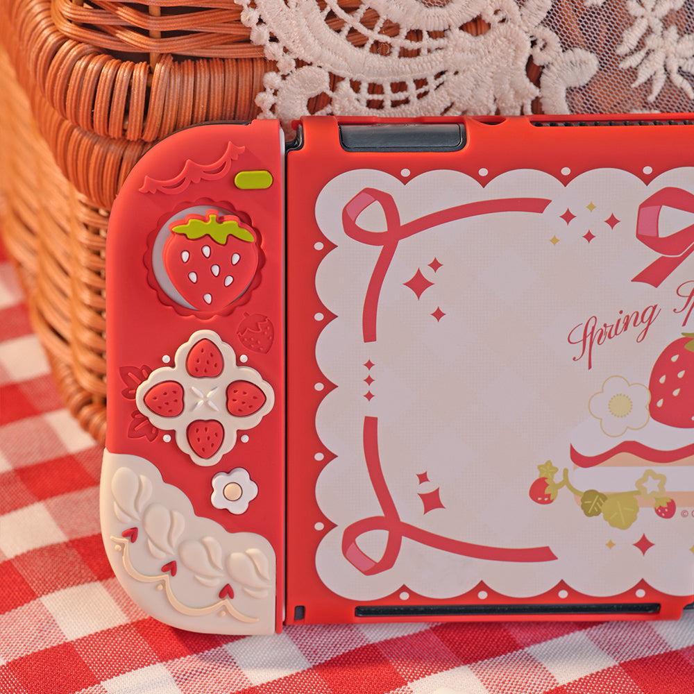 Strawberry theme Nintendo Switch Protective Case