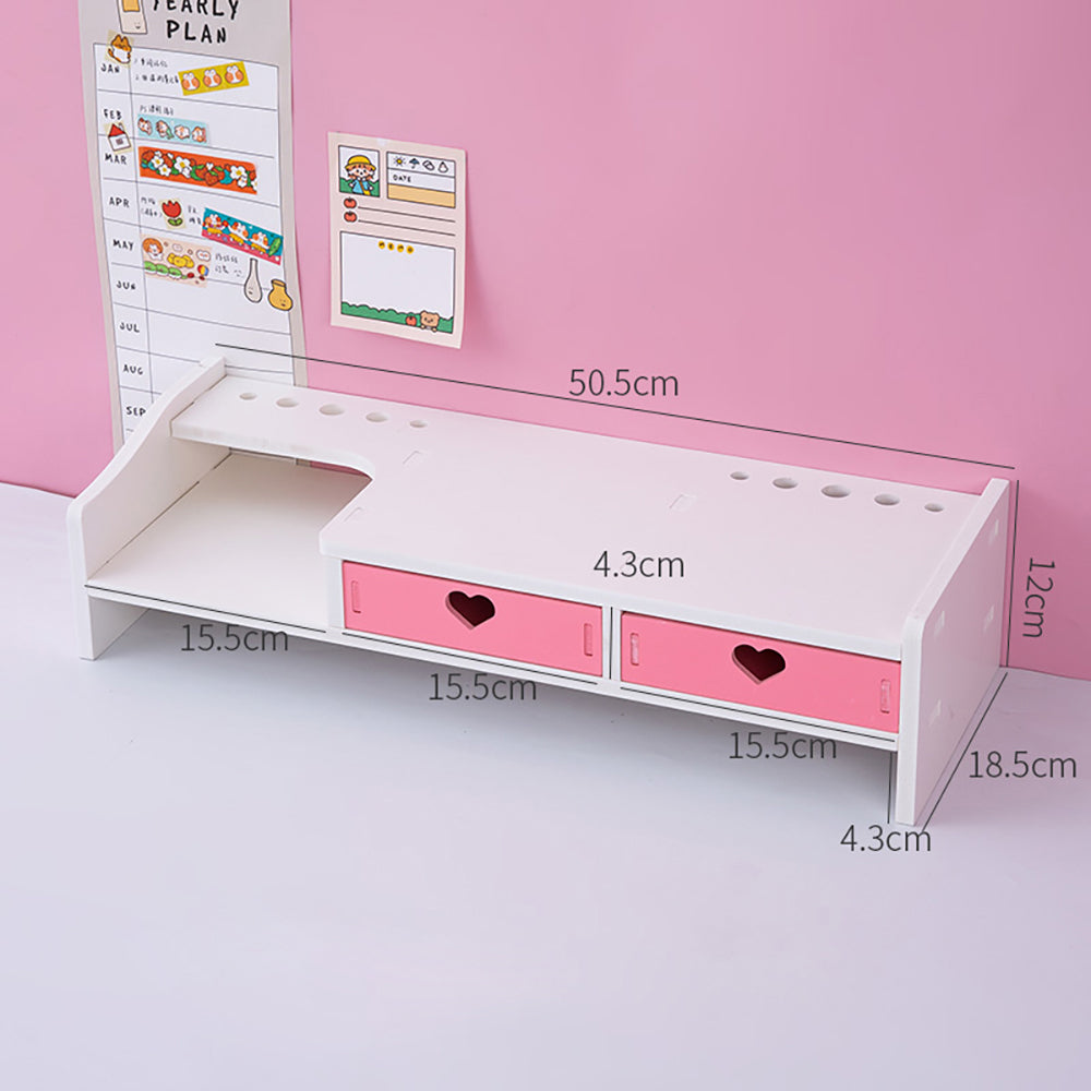 Sweet Pink Irregular Desk Organizer - Kawaii Fashion Shop  Cute Asian  Japanese Harajuku Cute Kawaii Fashion Clothing