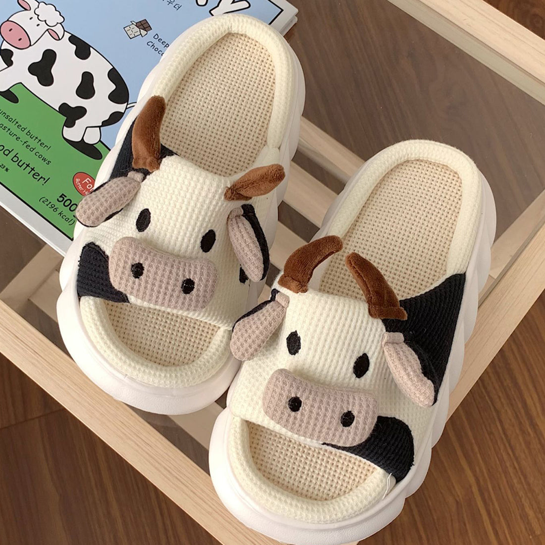 Cow sandals hot sale