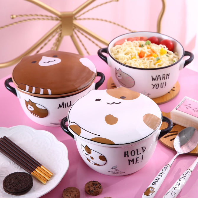 Kawaii Cat Bowl Kawaii Pusheen Cat Printed Bowl Juwas