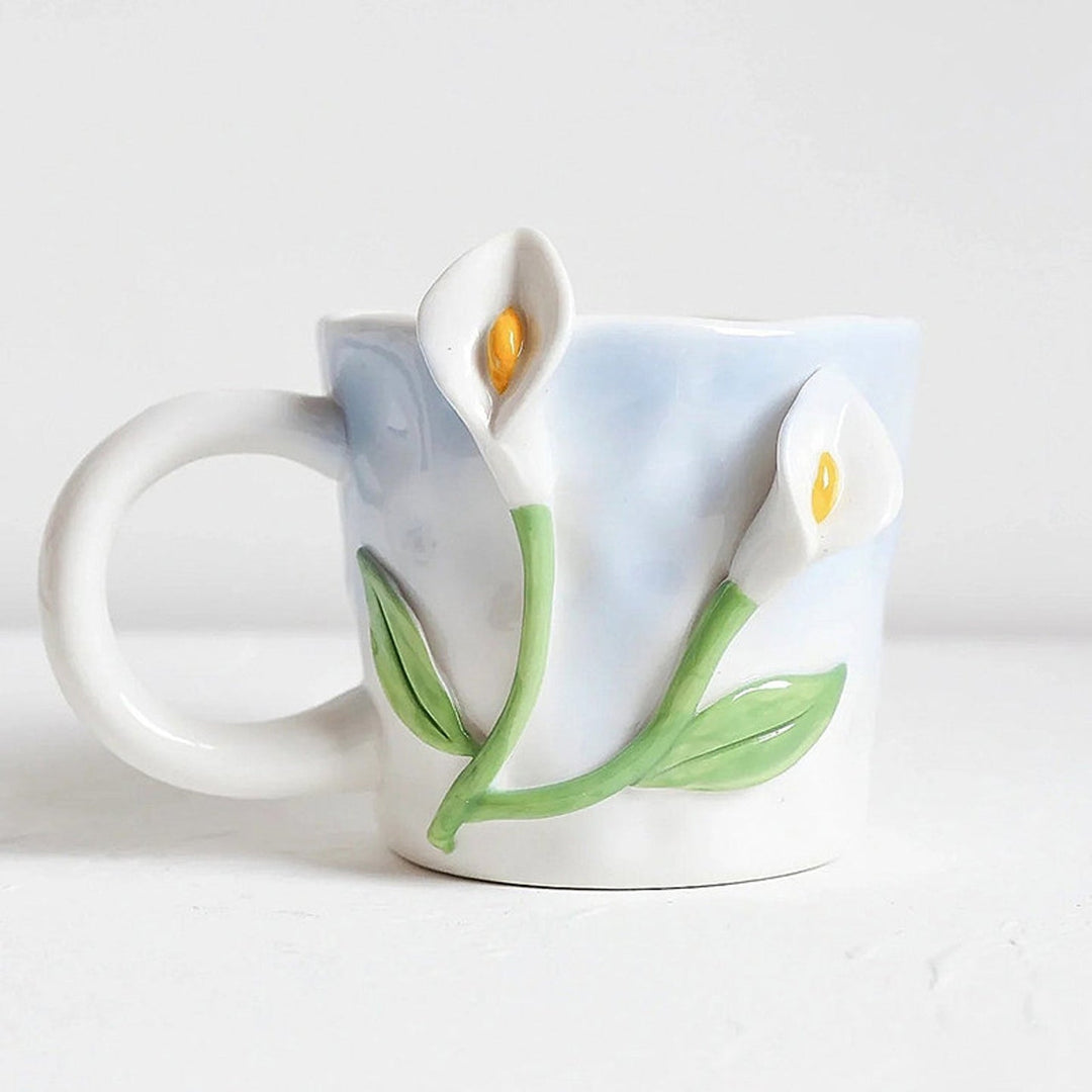 Yoiemivy Ceramic Coffee Mugs Set of 4, 16 Oz Large Vintage Floral Tea Cups  with Handles Cute Flower …See more Yoiemivy Ceramic Coffee Mugs Set of 4